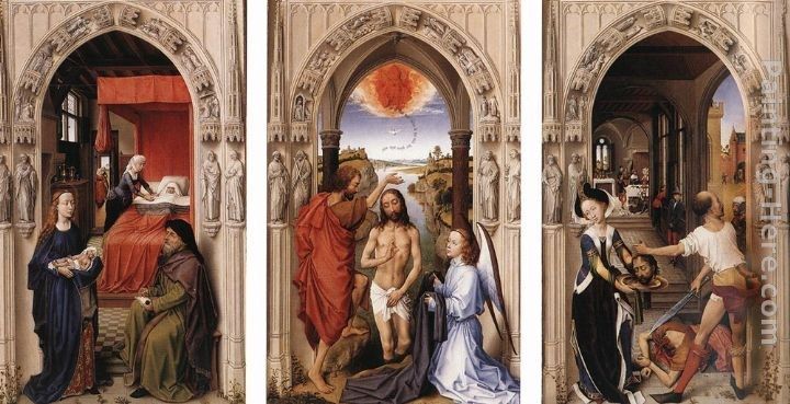Rogier van der Weyden St John the Baptist altarpiece
